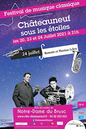 Festival « Châteauneuf sous les Étoiles » : Romain Leleu, trompette et Thomas Leleu, tuba