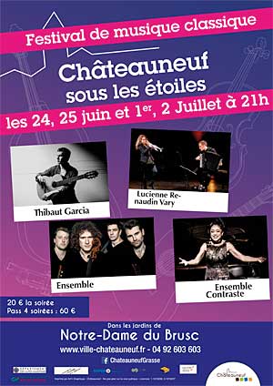 Festival Châteauneuf sous les Étoiles :4 soirées magiques