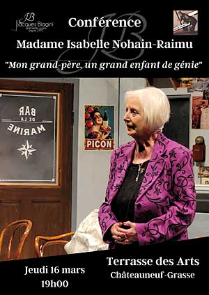 Conférence : « Raimu :  mon grand-père, un grand enfant de génie » par Isabelle Nohaim Raimu