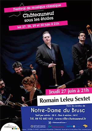 Festival Châteauneuf sous les Étoiles : Romain Leleu Sextet