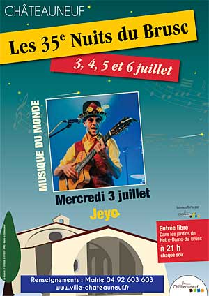 Festival « Nuits du Brusc » : Jeyo