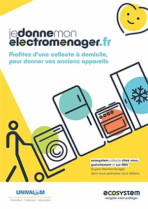 Affiche Je donne mon lectromnager
