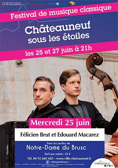 Festival Châteauneuf sous les Étoiles : Félicien Brut et Edouard Macarez