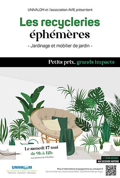 Affiche Recyclerie phmre : petits prix, grands impacts !
