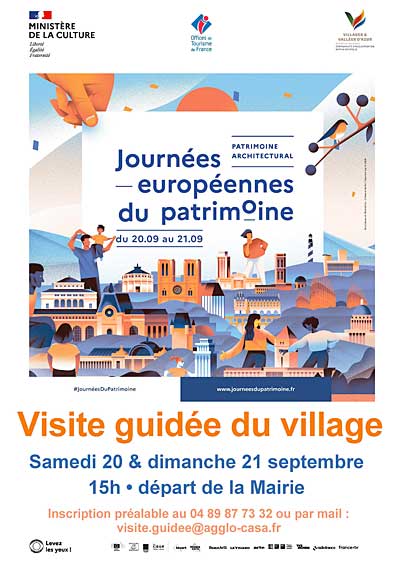 Affiche Visite guide du village
