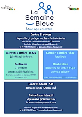 Affiche La Semaine Bleue