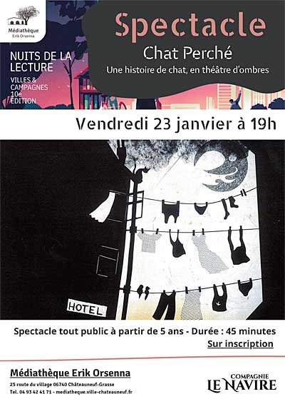 Spectacle : « Chat Perché Une histoire de chat, en théâtre d?ombres »