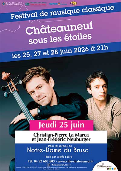 Festival Châteauneuf sous les Étoiles : Christian-Pierre La Marca et Jean-Frédéric Neuburger