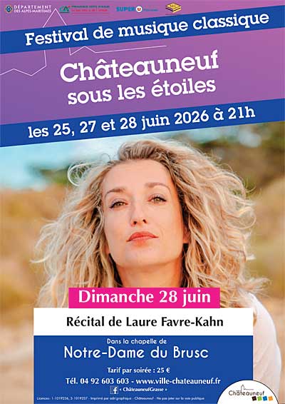Festival Châteauneuf sous les Étoiles : Récital de Laure Favre-Kahn (piano)