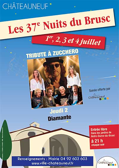 Festival « Nuits du Brusc » : Diamante « Tribute à Zucchero »