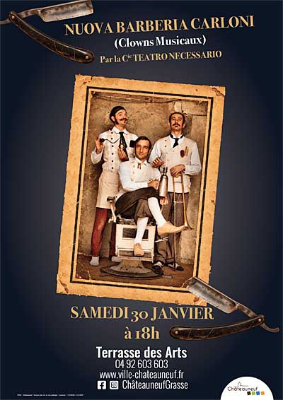 Spectacle : « Nuova Barberia Carloni » par la Cie Teatro Necessario